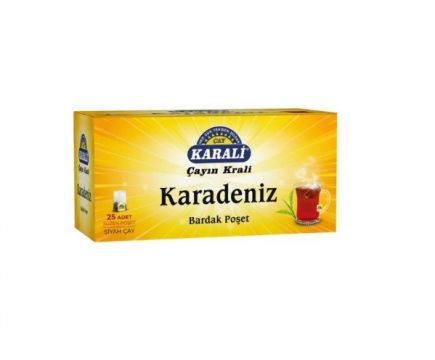 Karali Çay Karadeniz Bardak Poşet Siyah Çay 25'li