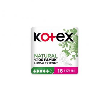 Kotex Ped Natural Uzun 16'lı