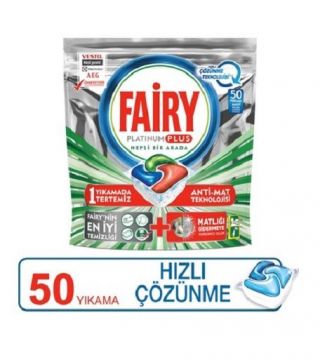 Fairy Platinum Plus Bulaşık Makinesi Tableti 50 Adet