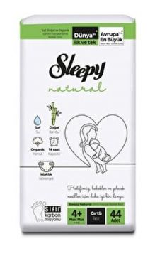 Sleepy Natural Bebek Bezi 2  Li 4+ Beden 44 Adet