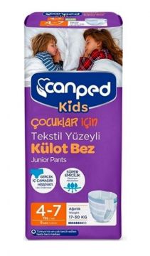 Canped Kids  4-7 Yaş 17-30 kg 9 Adet