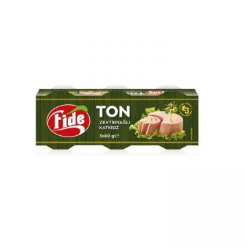 Fide Ton Balığı 3 x 80 Gr Zeytinyağlı