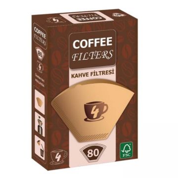 Coffee Filters Filtre Kahve Kağıdı No:4 80 Adet