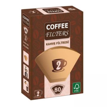 Coffee Filters Filtre Kahve Kağıdı No:2 80 Adet