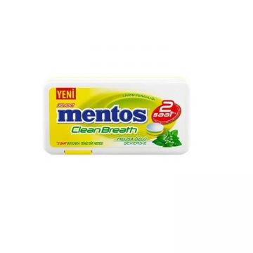 Mentos Clean Breath Limon Aromalı Tablet Şeker 21 Gr