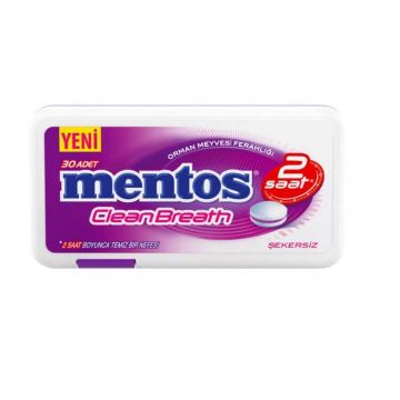 Mentos Clean Breath Orman Meyvesi Aromalı Tablet Şeker 21 Gr