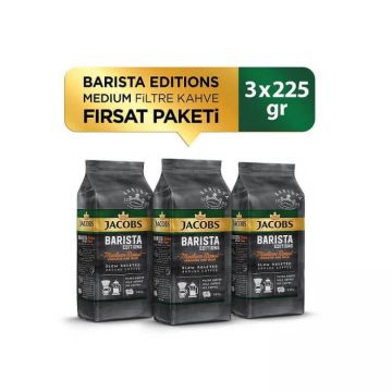 Jacobs Barista Editions Filtre Kahve Medium 225 Gr x 3 Adet