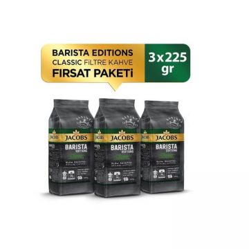 Jacobs Barista Editions Filtre Kahve Classic 225 Gr x 3 Adet