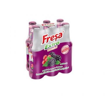 Freşa Karadut Frenk Üzümü Aromalı Soda 200 Ml x 6 Adet