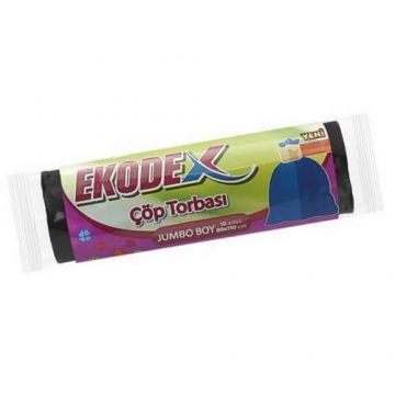 Ekodex Jumbo Boy Çöp Torbası 10 Adet