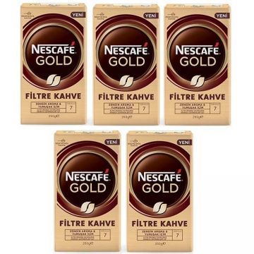 Nescafe Gold Filtre Kahve 250 Gr x 5 Adet