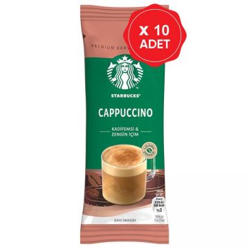 Starbucks Premium Kahve Karışımı Cappuccino 14 Gr x 10 Adet