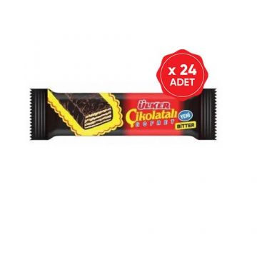 Ülker Çikolatalı Gofret Bitter 36 Gr x 24 Adet