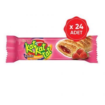 Ülker Kat Kat Tat Çilekli 28 Gr x 24 Adet