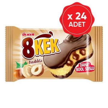 Ülker Dankek 8 Kek Fındıklı 52 Gr x 24 Adet