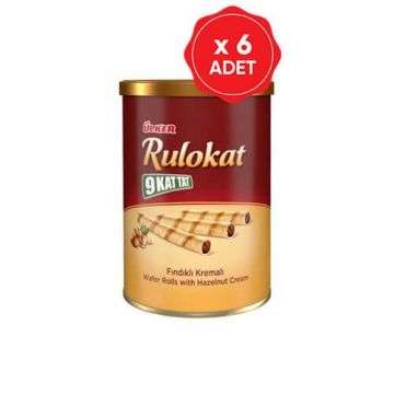 Ülker 9 Kat Rulokat Fındık Kremalı 170 Gr x 6 Adet