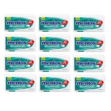 Mentos Clean Breath 2 Saat Yoğun Nane Ferahlığı 21 Gr x 12 Adet