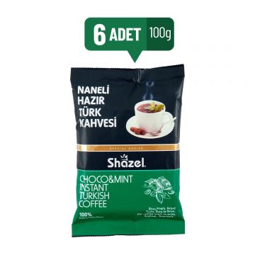 Shazel Naneli Hazır Türk Kahvesi 100 Gr x 6 Adet