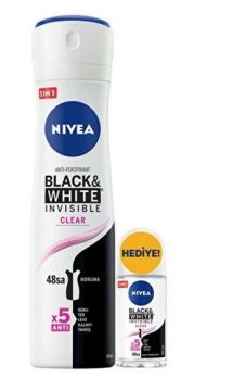 Nivea White Invisible Deodorant Sprey 150 Ml + Roll-On 25 Ml