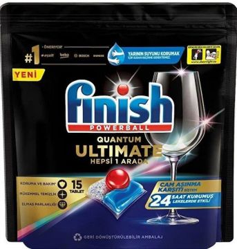 Finish Quantum Ultimate Bulaşık Makinesi 15 Tablet