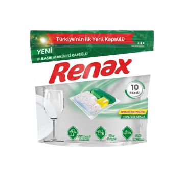 Renax Bulaşık Makinesi Kapsül Hepsi Bir Arada 10 Kapsül