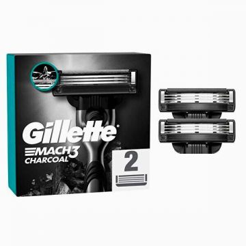 Gillette Mach 3 Charcoal 2'li Yedek Tıraş Bıçağı