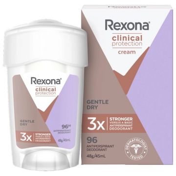 Rexona Clinical Protection Cream Confidence Antiperspirant Deodorant 45 Ml  