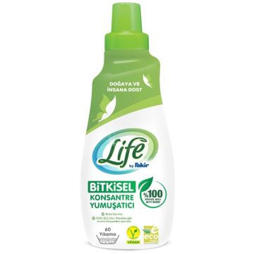 Life By Fakir %100 Bitkisel Bazlı Konsantre Çamaşır Yumuşatıcı 1500 ml 60 Yıkama