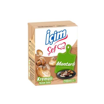 İçim Şef Mantarlı Kremalı Yemek Sosu 200 Ml