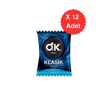 Okey Klasik (Pouch) 3'lü Prezervatif x 12 Adet