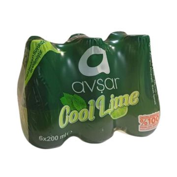  Avşar Cool Lime Maden Suyu 200 ml x 6 Adet