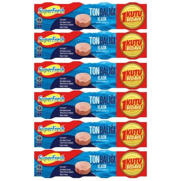 Superfresh Ton Klasik Avantajlı Paket 4x75 gr x 6 Adet