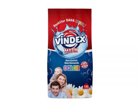 Vindex Matik Toz Deterjan Renkliler 9 kg