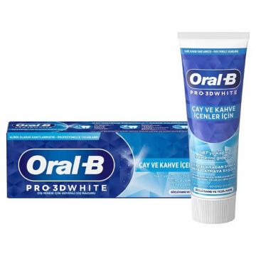 Oral B 3D White Çay ve Kahve İçenler için Diş Macunu 75 ml