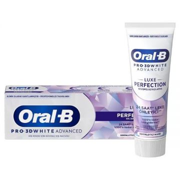 Oral B Pro 3D White Advanced Luxe Perfection Beyazlatıcı Diş Macunu 75 ml