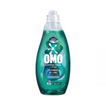 Omo Express Fresh Kötü Koku Karşıtı Beyazlar ve Renkliler için Sıvı Deterjan 1480 Ml