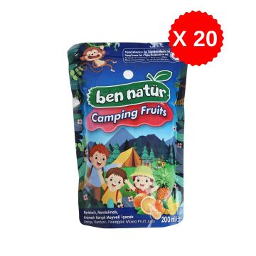 Ben Natür Camping Fruits Karışık Meyveli İçecek 200 Ml x 20 Adet