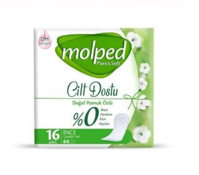 Molped Pure Soft Günlük Ped 16'lı