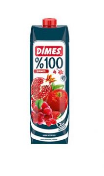 Dimes %100 Kırmızı Karışık Meyveler 1 Lt	