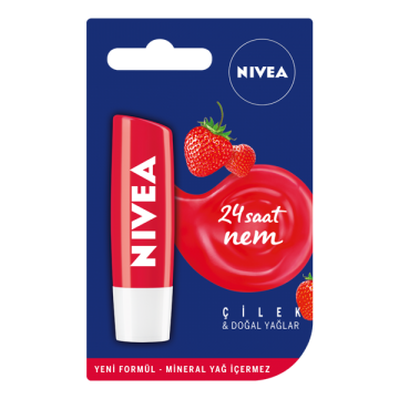 Nivea Lip Care Fruity Shine Çilek Dudak Bakım Kremi 5.5 ml