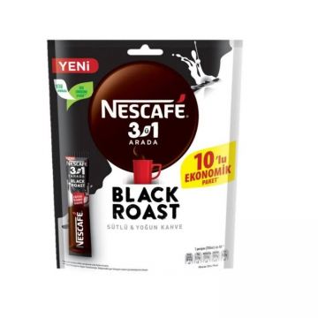 Nescafe 3 ü 1 Arada Black Roast 10 Adet